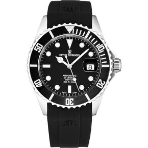 Revue Thommen Men's 'Diver' Black Dial Rubber Strap Swiss Automatic Watch 17571.2837 in Kuwait