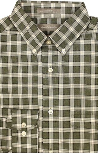 Cremieux Signature Collection Premium 100% Cotton Men's Long Sleeve Shirt, Regular Sizes in Kuwait