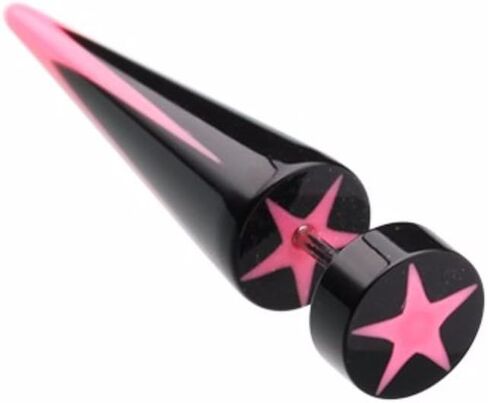 Covet Jewelry Psych Star UV Acrylic Fake Taper in Saudi Arabia