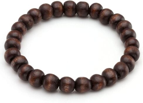 Manfnee 6PCS Braided Faux Leather Bracelet Punk Cuff Wrap Bracelets for Men Women Adjustable Brown in Saudi Arabia