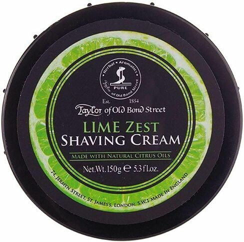 Taylor of Old Bond Street Lime Zest Shaving Cream Bowl, 150g in Saudi Arabia
