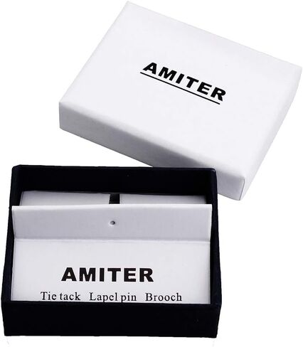 ربطة عنق رجالي من AMITER Tik Tok مع دبوس ربطة عنق كلاسيكي للأولاد من إكسسوارات أعمال الزفاف in Kuwait