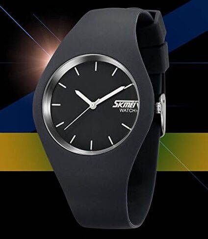 Gosasa Casual Simple Style Silicone Strap Women Men Sports Watches 30M Waterproof in Kuwait