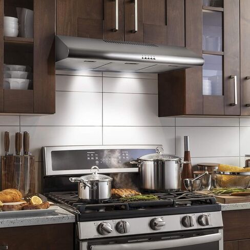 Cosmo F965 36 بوصة. نطاق غاز الوقود المزدوج مع 5 شعلات محكمة الغلق، تصميم داخلي من البورسلين الأسود من الفولاذ المقاوم للصدأ وCOS-5MU36 36 بوصة. غطاء نطاق تحت الخزانة قابل للتحويل بدون قنوات، 36 بوصة in Saudi Arabia