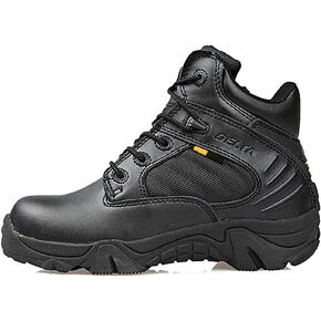LiliChan Men's Side Zip Duty Work Tactical Boots in Kuwait