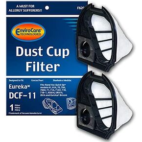 مرشحات أكواب غبار بديلة ممتازة من EnviroCare مصممة لتناسب Eureka DCF-11 وحدة 2 مرشحات in Kuwait
