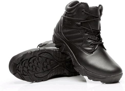 LiliChan Men's Side Zip Duty Work Tactical Boots in Kuwait