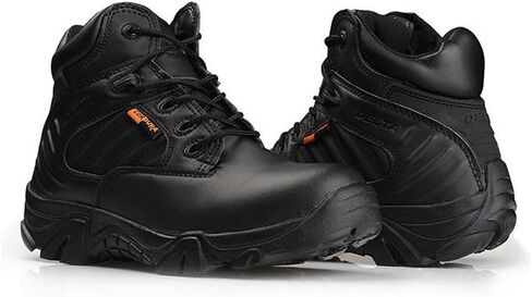 LiliChan Men's Side Zip Duty Work Tactical Boots in Kuwait