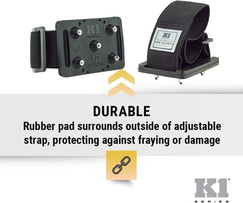 K1 Mid-Sole Ice Cleats - Easily Rotate Traction Cleats for Frequent Indoor/Outdoor Transition, Driving, or Climbing (1 Pair) in Saudi Arabia