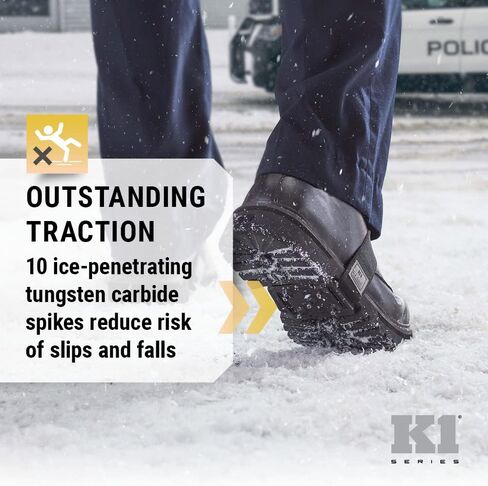 K1 Mid-Sole Ice Cleats - Easily Rotate Traction Cleats for Frequent Indoor/Outdoor Transition, Driving, or Climbing (1 Pair) in Saudi Arabia
