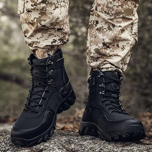 Men's Hiking Boots Outdoor Fashion Athletic Shoes Traveling Camping Training Waterproof High-Top Camouflage Boots in Saudi Arabia