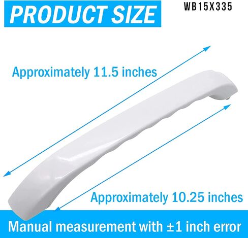 WB15X335 Microwave Door Handle Compatible with GE General Electric Spacemaker XL Fits JVM13XXX Models Replace 245574, AH232260, EA232260, PS232260, WB15X0335, AP2021148 in Saudi Arabia