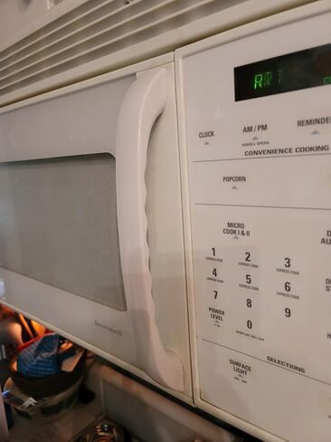 WB15X335 Microwave Door Handle Compatible with GE General Electric Spacemaker XL Fits JVM13XXX Models Replace 245574, AH232260, EA232260, PS232260, WB15X0335, AP2021148 in Saudi Arabia