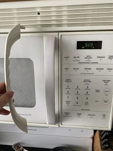 WB15X335 Microwave Door Handle Compatible with GE General Electric Spacemaker XL Fits JVM13XXX Models Replace 245574, AH232260, EA232260, PS232260, WB15X0335, AP2021148 in Saudi Arabia