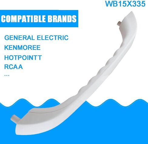 WB15X335 Microwave Door Handle Compatible with GE General Electric Spacemaker XL Fits JVM13XXX Models Replace 245574, AH232260, EA232260, PS232260, WB15X0335, AP2021148 in Saudi Arabia