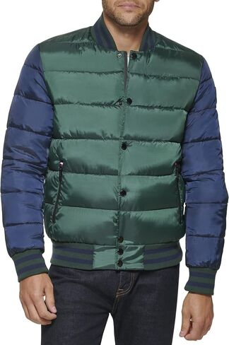 Tommy Hilfiger Men's Quilted Varsity Puffer Bomber in Saudi Arabia