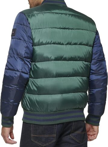 Tommy Hilfiger Men's Quilted Varsity Puffer Bomber in Saudi Arabia