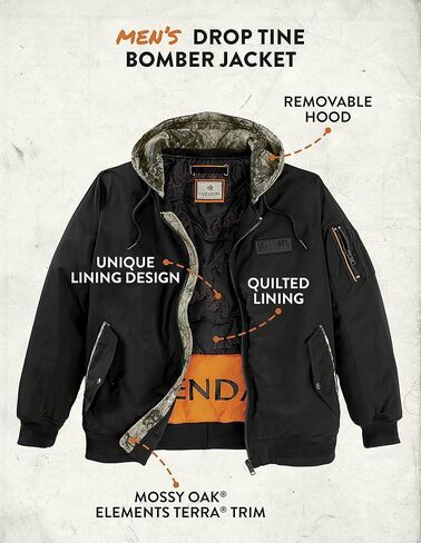 Legendary Whitetails Men's Drop Tine Bomber Jacket in Saudi Arabia