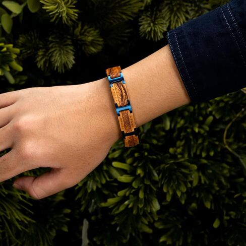 BOBO BIRD Wood Bracelet Men Charms Wooden Bangle Jewelry Mens Special Christmas Gift in Saudi Arabia