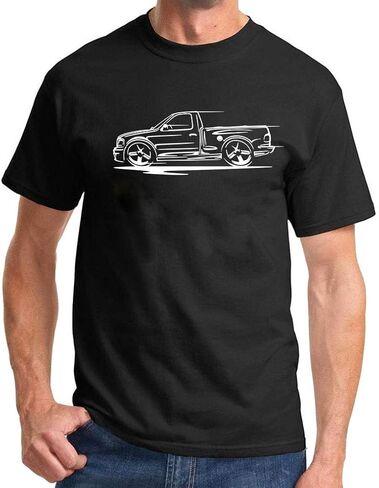 1999-04 Ford SVT Lightning F150 Pickup Truck Redline Series Outline Design Tshirt in Kuwait