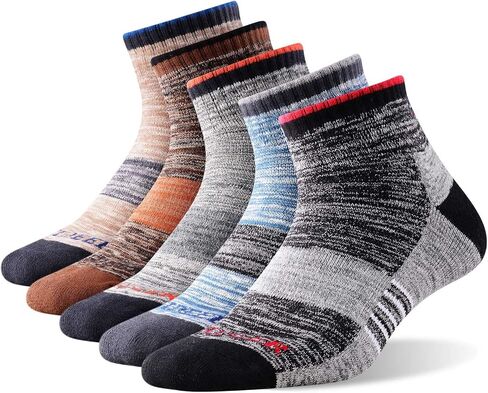 FEIDEER Men's Hiking Walking Socks, Multi-Pack Wicking Cushioned Outdoor Recreation Hiking Socks in Saudi Arabia