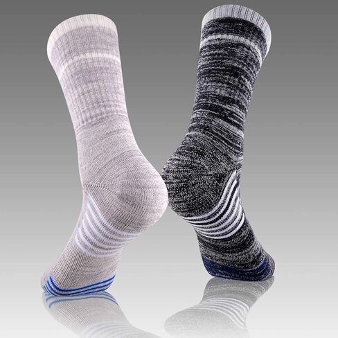 FEIDEER Men's Hiking Walking Socks, Multi-Pack Wicking Cushioned Outdoor Recreation Hiking Socks in Saudi Arabia