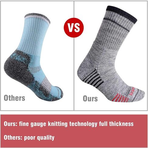 FEIDEER Men's Hiking Walking Socks, Multi-Pack Wicking Cushioned Outdoor Recreation Hiking Socks in Saudi Arabia