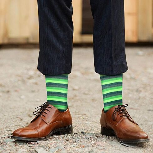 NUOBESTY 3 Pairs St Patricks Day Socks Green Socks Stretchable Clover Socks in Saudi Arabia