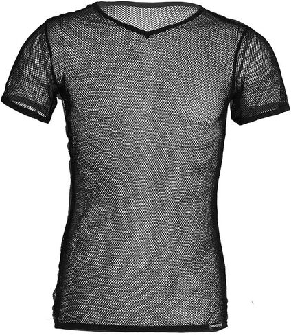 iEFiEL Men Fashion Sexy Mesh See Through T-Shirt Gym Training Workout Tank Top Vest Shirt Clubwear in Saudi Arabia