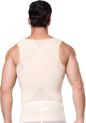 BaronHong Original Zip Up Men's Chest Compression Shirt to Hide Gynecomastia Moobs in Kuwait