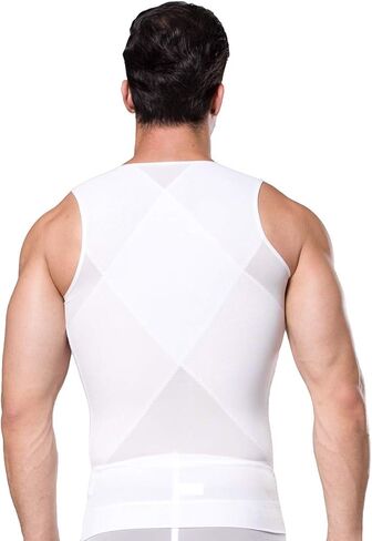 BaronHong Original Zip Up Men's Chest Compression Shirt to Hide Gynecomastia Moobs in Kuwait
