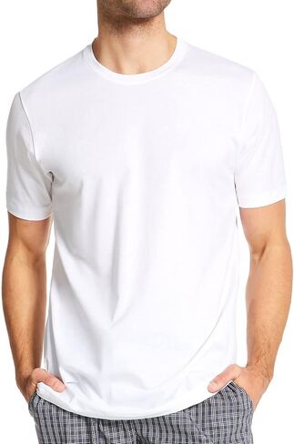 HANRO Men's Night and Day Short Sleeve Crew Neck Shirt in Saudi Arabia