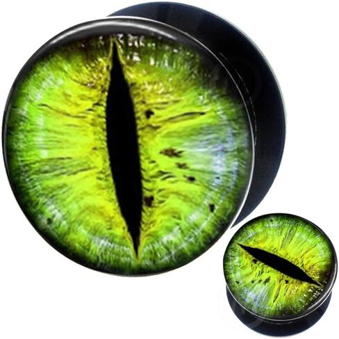 MoDTanOiz (5 Pairs or 1 Pair) 2g (6mm) to 1 3/16 (30mm) Acrylic Logo Internally Threaded Screw fit Flesh Tunnels in Saudi Arabia