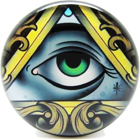 Pierced Republic Eye of Illuminati Ear Plugs - Acrylic - Screw on - New *Pair* in Saudi Arabia