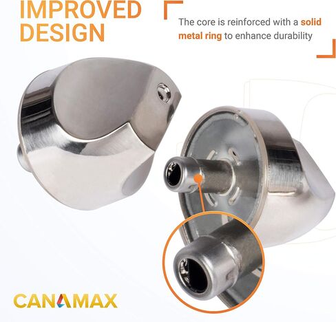 WB03X32194 Cooktop Burner Knob Kit Premium Replacement Part by Canamax - Compatible with GE Stove/Range - Replaces AP6837585, WB03T10320, WB03T10329, WB03X25889 - Pack of 5 in Saudi Arabia