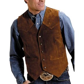 Roper Men's Suede Vest Brown XXX-Large in Kuwait