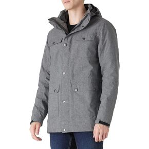 Outdoor Ventures Men's Winter Waterproof Utility Cargo Jacket with 5 Pockets Ski Jacket Snow Coat with Detachable Hood in Saudi Arabia