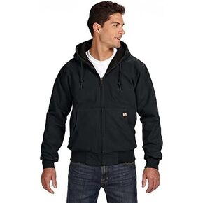 DRI Duck Men's 5020 / 5020T Cheyenne Hooded Boulder Cloth™ Zip Up Work Wear Jacket with Tricot Quilt Lining in Kuwait