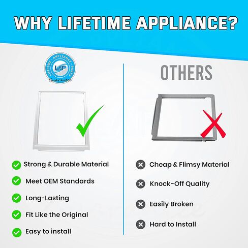 UPGRADED Lifetime Appliance 240599301 Upper Crisper Pan Cover Compatible with Frigidaire Refrigerator in Saudi Arabia