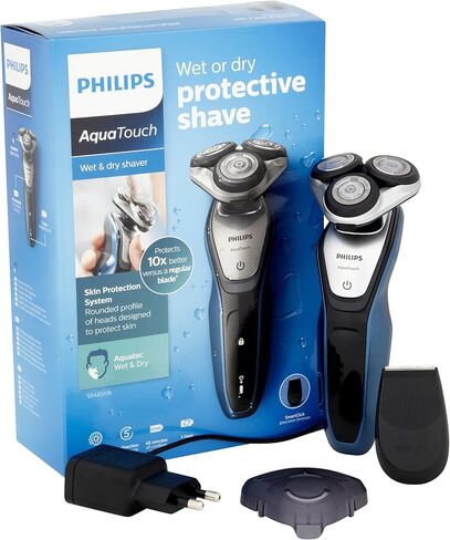 Philips Aquatouch S5420/06, Wet and Dry Men's Electric Shaver with Smartclick Precision Trimmer in Kuwait