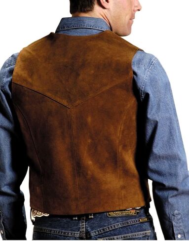 Roper Men's Suede Vest Brown XXX-Large in Kuwait