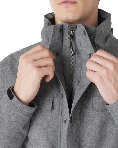 Outdoor Ventures Men's Winter Waterproof Utility Cargo Jacket with 5 Pockets Ski Jacket Snow Coat with Detachable Hood in Saudi Arabia