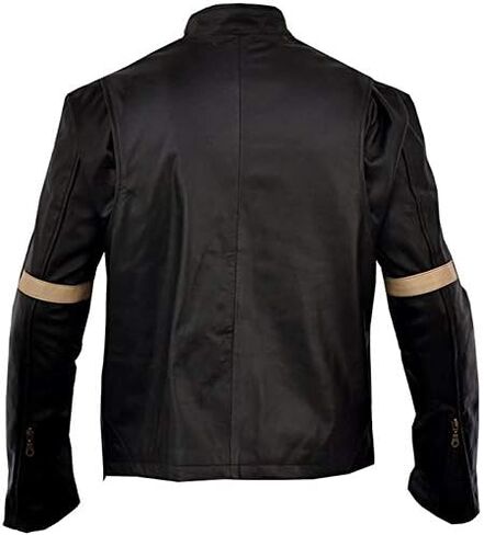 Mens Ray Cruise War Worlds Vintage Cafe Racer Biker Leather Jacket Brown/Black in Saudi Arabia