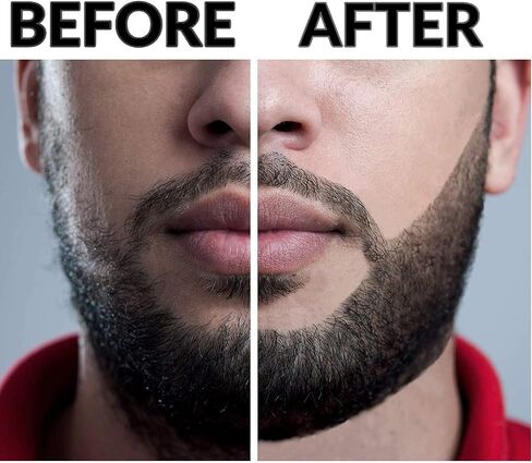 Beard Filler Pen Kit Shape Fill and Edge all at once Last All Day 4 Tip Pen W Brush Waterproof and Sweatproof (Black V2) in Saudi Arabia
