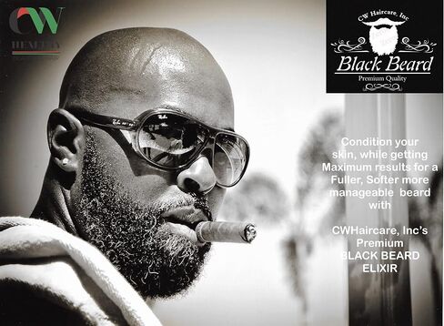 CWHaircare Black Beard beard elixir is an all natural beard growth product that conditions, softens, grows, helps to prevent razor bumps, also adds a beautiful healthy shine and it smells AMAZING!!!  in Saudi Arabia