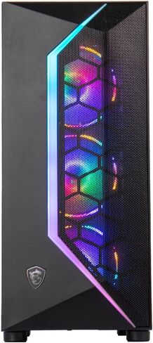 MXZ Desktop Gaming Computer Home&Office PC R5 5600G,16GB DDR4 3200, 500GB NVME M2 SSD,6 RGB Fans, WiFi & Win 10 Pro 64-bit Ready(Ryzen 5 5600G) in Kuwait