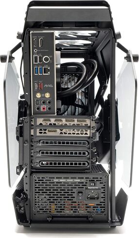 جهاز كمبيوتر حراري للألعاب LCGS AH-380 AIO مبرد سائل (AMD RYZEN 5 3600XT 6-core, ToughRam DDR4 3600Mhz ذاكرة RGB، RTX 3080 10GB، 1TB M.2، ويندوز 10 هوم) AHT2-B550-A38-LCS، أسود in Saudi Arabia