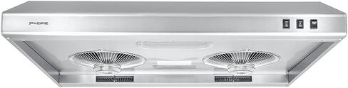 PACIFIC 36'' Economy Under Cabinet Range Hood, Stainless Steel, CFM550, 2-speed settings, rocker switch, Filter-less design, affordable hood great for builders and landlord in Kuwait