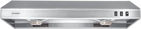 PACIFIC 36'' Economy Under Cabinet Range Hood, Stainless Steel, CFM550, 2-speed settings, rocker switch, Filter-less design, affordable hood great for builders and landlord in Kuwait