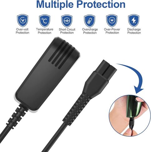 4.3V Electric Shaver Power Supply Cord Charger for Philips A00390, for Philips Norelco Oneblade QP2520-Series, QP2520 / 90, QP2520 / 70, QP2520 / 72, Grooming Trimmer Shaver Razor Power Adapter in Kuwait